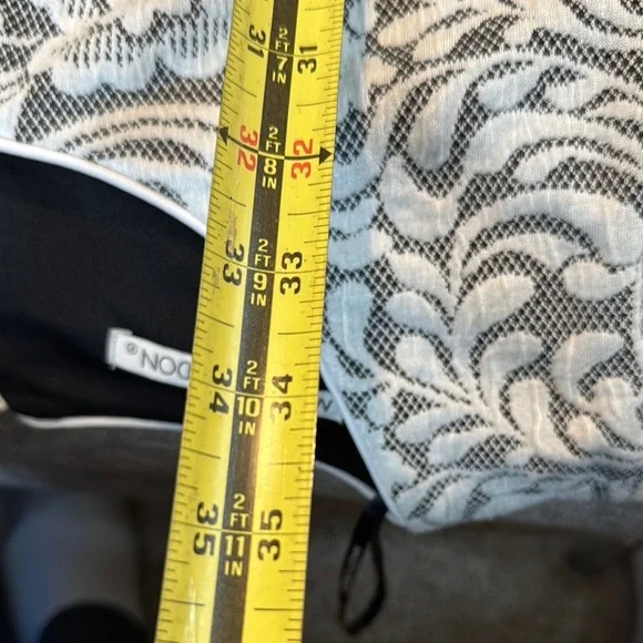 Maggy London Black and White A-line Midi Dress - Picture 9 of 12